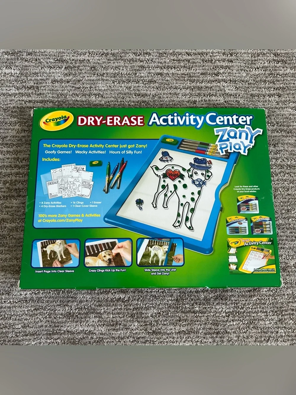 NWT Crayola Dry-Erase Activity Center Zany Play